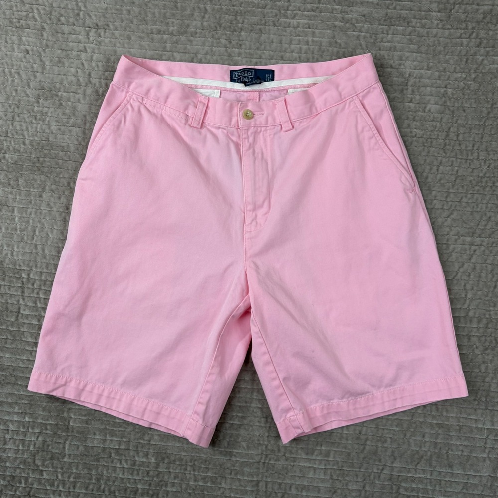 Polo Ralph Lauren‎ Mens Prospect Short Pink Cotton Chino Size 30 Classic Fit